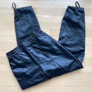 Zara Leather Joggers